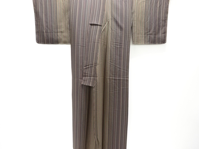  未使用品　縞模様小紋着物